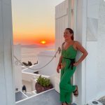 Elizabeth in Santorini